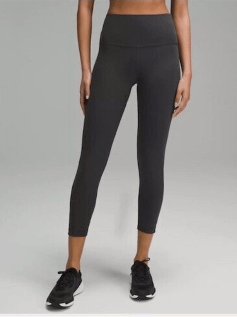 Lululemon Wunderlich Train High-Rise Ribbed Leggings 25” - Graphite Gray NWOT